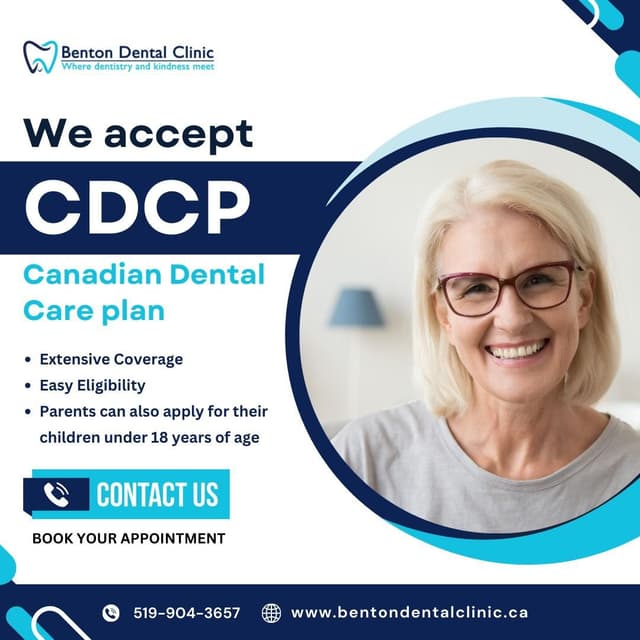 We accept the Canadian Dental Care Plan (CDCP)
